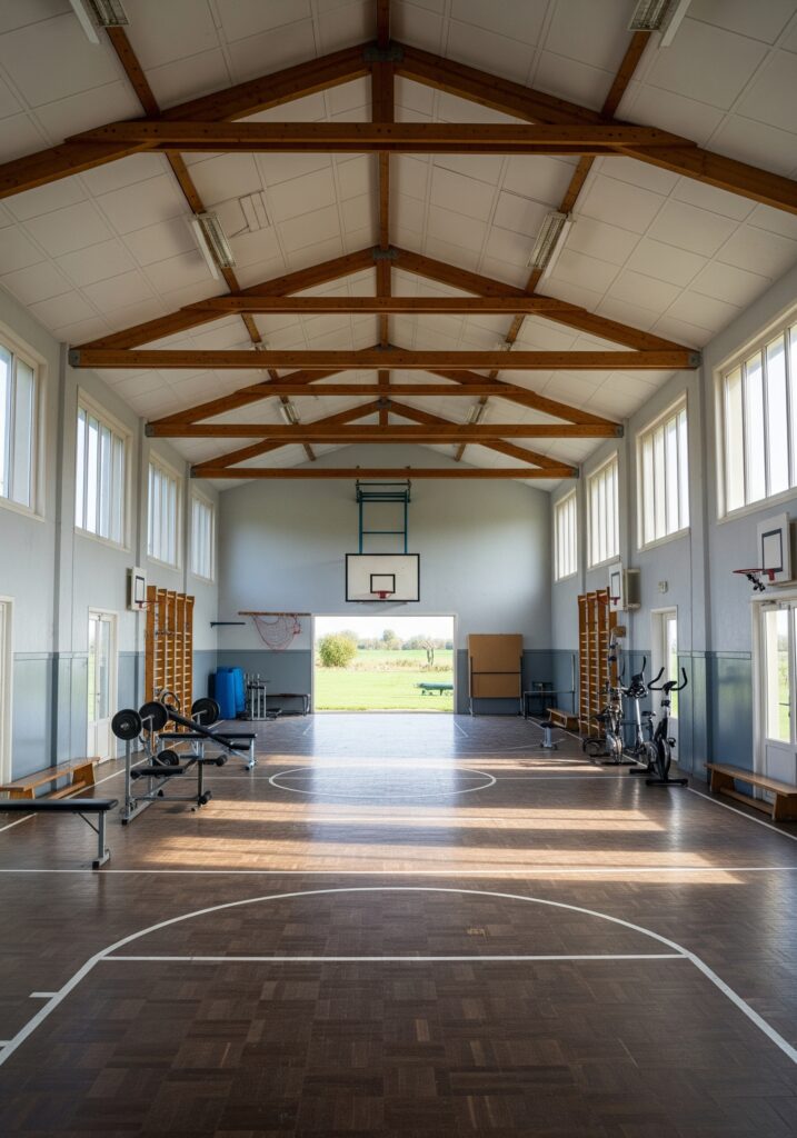 Mise en sécurité d'un gymnase municipal